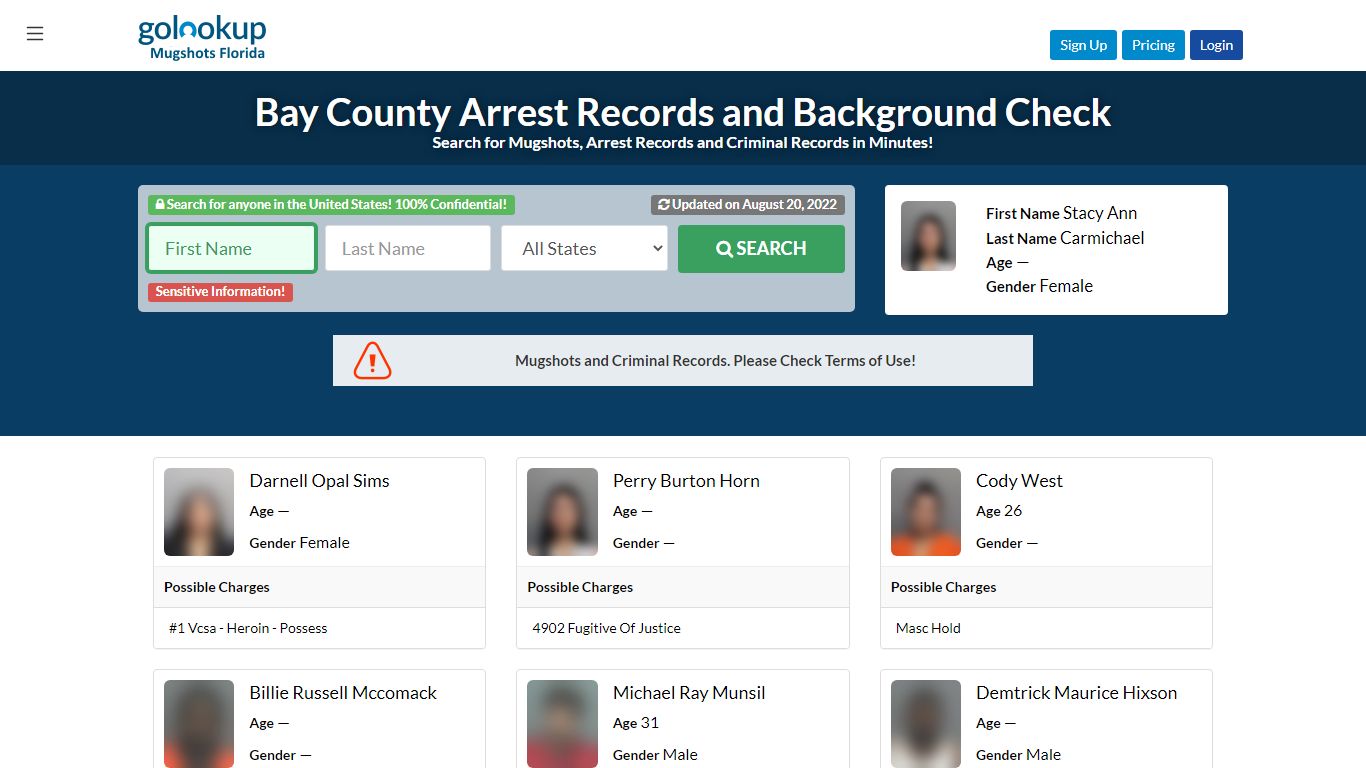 Bay County Mugshots, Bay County Arrest Records - GoLookUp